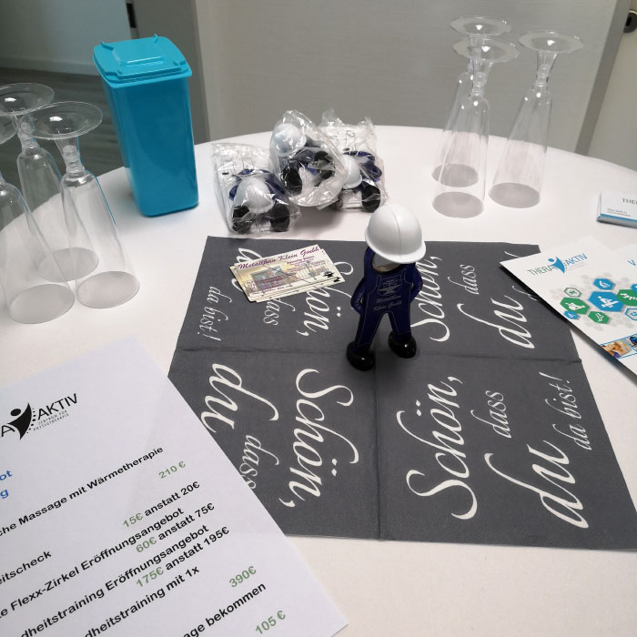 Thera Aktiv Altenkirchen - Zentrum für Pysiotherapie - Bilder von der Praxis - Angebote zur Eröffnung